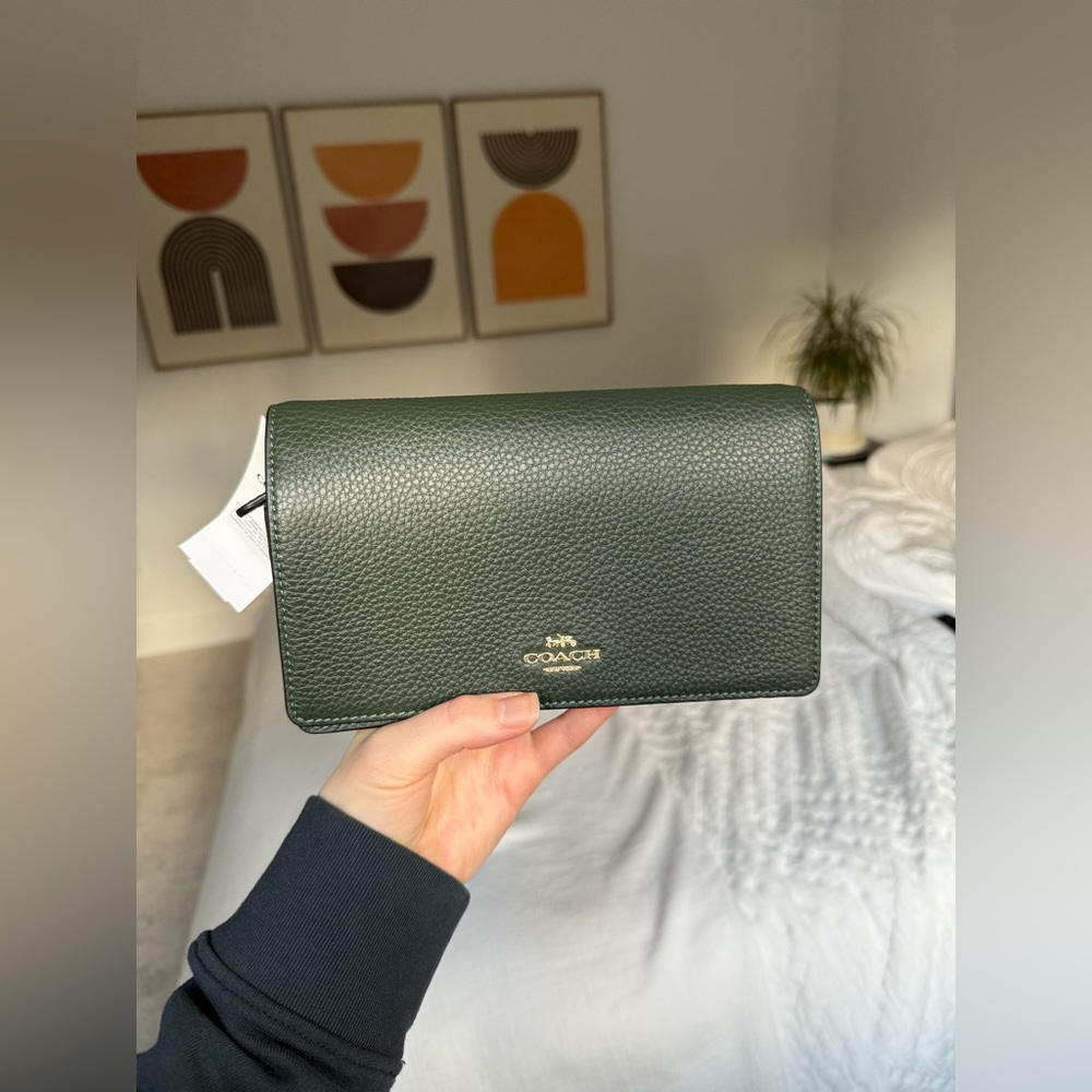 NWT Coach Foldover Clutch Crossbody